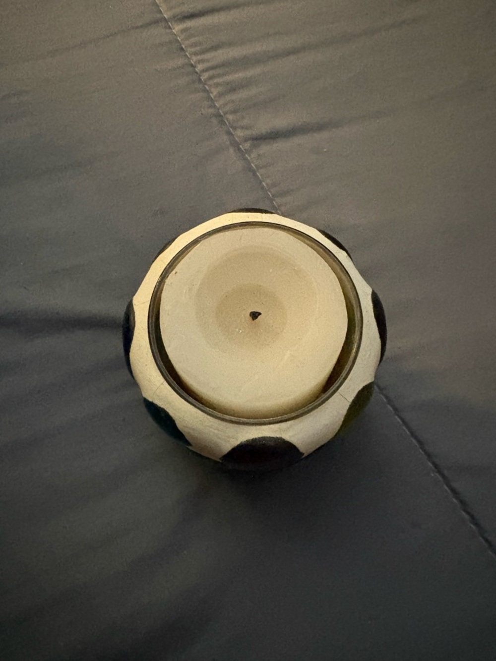 Handmade Ceramic Pot with Multicolor Dots